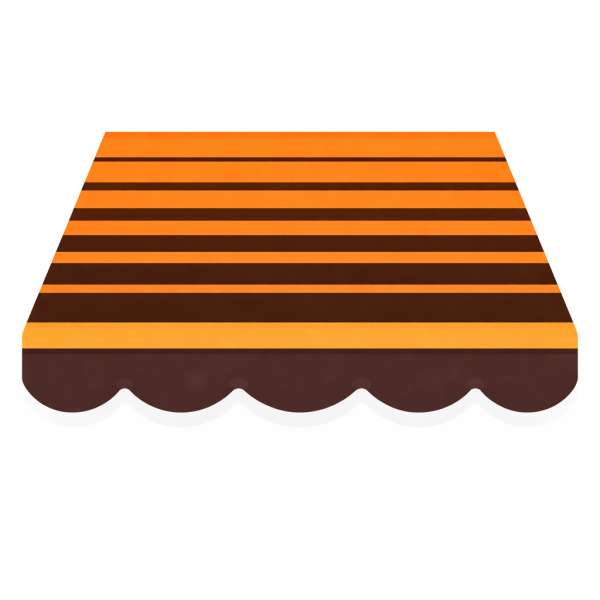 Lona Degradée para Toldo BC100 Naranja marrón |  Masacril 300 g/m² | 2,50 m de ancho