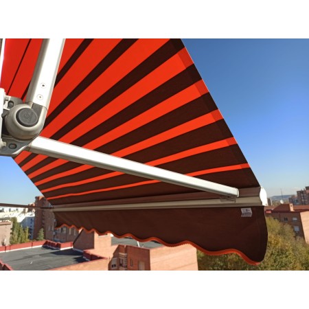 Lona Degradée para Toldo BC100 Naranja marrón |  Masacril 300 g/m² | 2,50 m de ancho