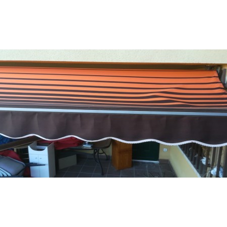 Lona Degradée para Toldo BC100 Naranja marrón |  Masacril 300 g/m² | 2,50 m de ancho