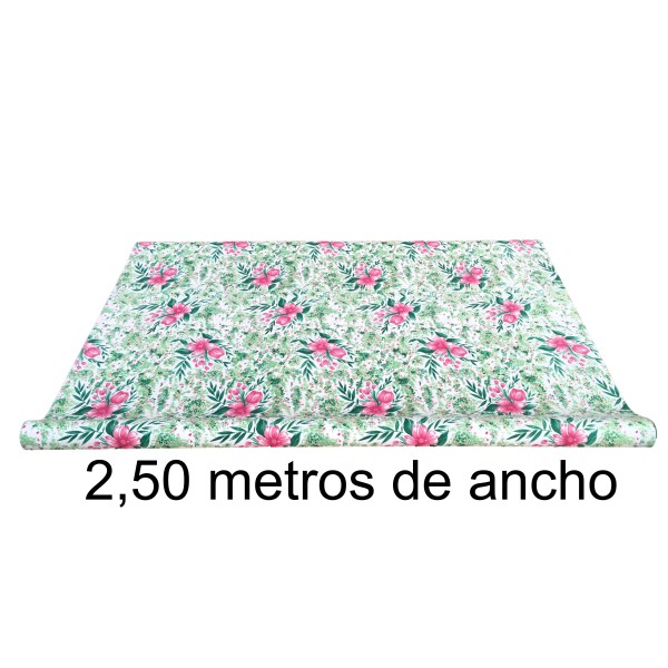 Lona para toldos estampada para Toldo Cancun 2 reverso verde | 400 g/m² | 2,50 m ancho