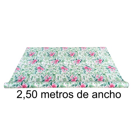 Lona para toldos estampada para Toldo Cancun 2 reverso verde | 400 g/m² | 2,50 m ancho