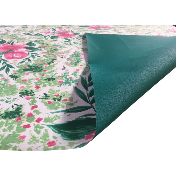 Lona para toldos estampada para Toldo Cancun 2 reverso verde | 400 g/m² | 2,50 m ancho