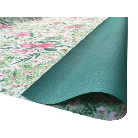 Lona para toldos estampada para Toldo Cancun 2 reverso verde | 400 g/m² | 2,50 m ancho
