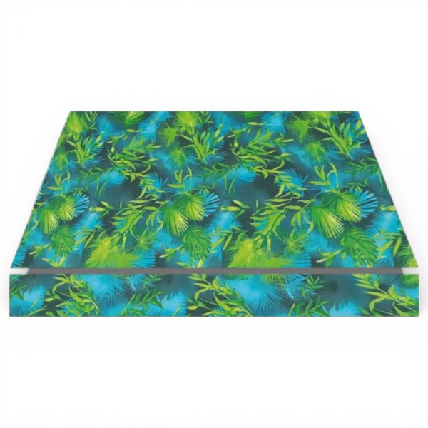 Lona para toldos estampada para Toldo 4096 Iguazú reverso verde  | 400 g/m² | 2,50 m ancho