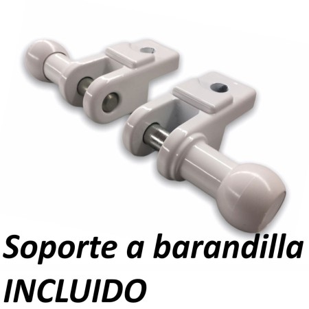 Juego 2 Brazos Toldo Balcón para Sujeción a Barandilla