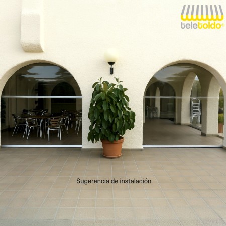 Plástico PVC Transparente en 1,40 m | Lona Flexible 625 g/m² para Cerramientos y Toldos | Teletol