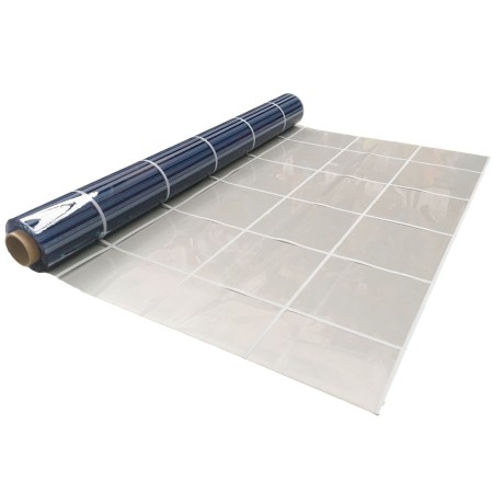 Lona PVC Transparente Dibujo Ventana 1,40 m | Cerramiento Exterior Flexible UV | Teletoldo