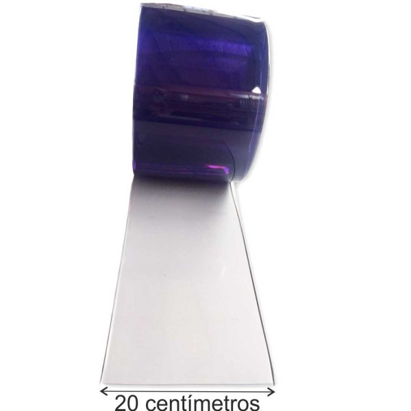 Lama PVC Transparente 20 cm x 2 mm | Antiruido y Antifrío | REACH | Teletoldo
