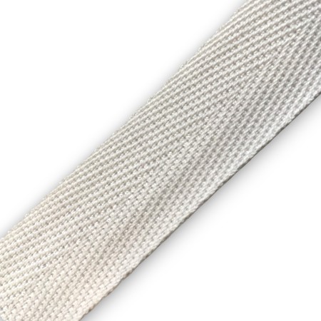 Cinta Espiga 25 mm blanca para Toldos | Ribete Refuerzo por Metros