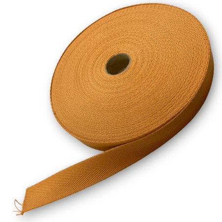 Cinta Espiga 25 mm ocre para Toldos | Ribete Refuerzo por Metros