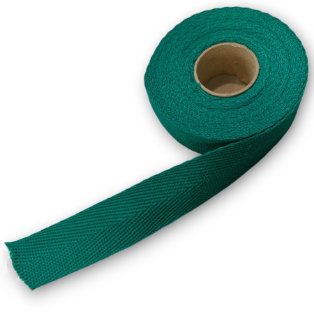 Cinta Espiga 25 mm verde para Toldos | Ribete Refuerzo por Metros