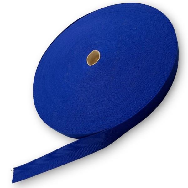 Cinta Espiga 25 mm azul oscura para Toldos | Ribete Refuerzo por Metros