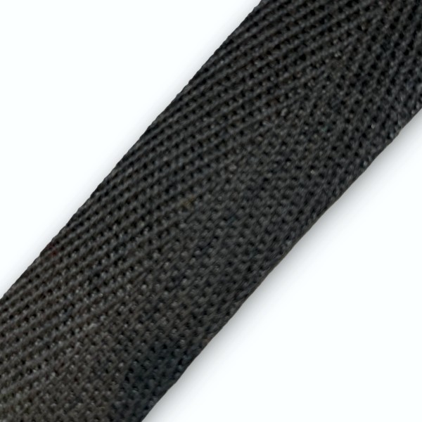 Cinta Espiga 25 mm negra para Toldos | Ribete Refuerzo por Metros