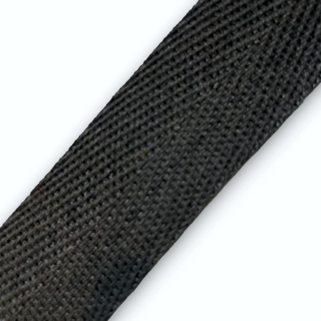 Cinta Espiga 25 mm negra para Toldos | Ribete Refuerzo por Metros