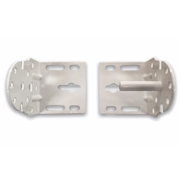 Soportes universales para toldo | Juego de 2 en acero lacado blanco