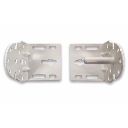 Soportes universales para toldo | Juego de 2 en acero lacado blanco