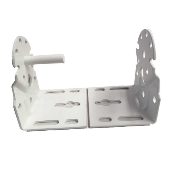 Soportes universales para toldo | Juego de 2 en acero lacado blanco