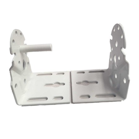 Soportes universales para toldo | Juego de 2 en acero lacado blanco