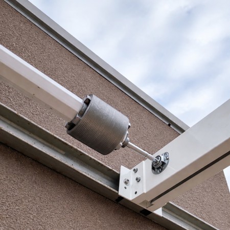 Kit pérgola motorizado 230V vía radio | Motor tubular con mando a distancia hasta 6m