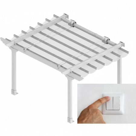 Kit pérgola motorizado 230V con interruptor | Motor tubular para pérgolas hasta 6m