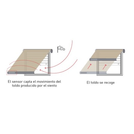 Sensor Viento por Vibración Cherubini Mistral con Radio Integrada