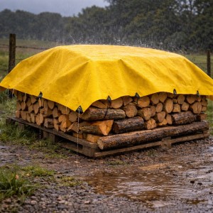 Lona PVC 670 g/m² Impermeable - Confeccionada con Refuerzos Cada 50 cm y Cuerda Interior