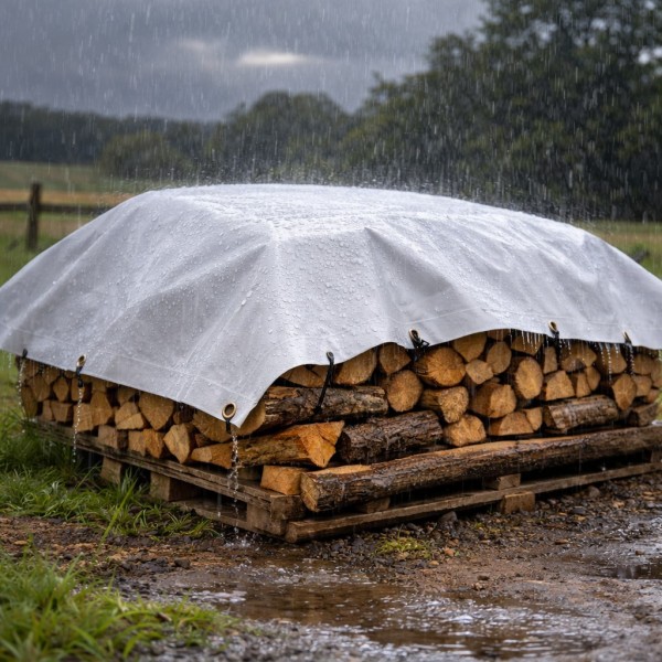 Lona PVC 670 g/m² Impermeable a Medida con Refuerzos