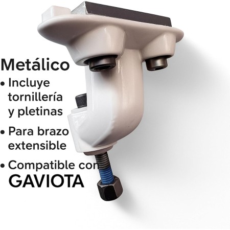 Soporte inferior Brazo Extensible Toldo | Compatible Gaviota PREMIUM y SMART | Kit Completo Aluminio