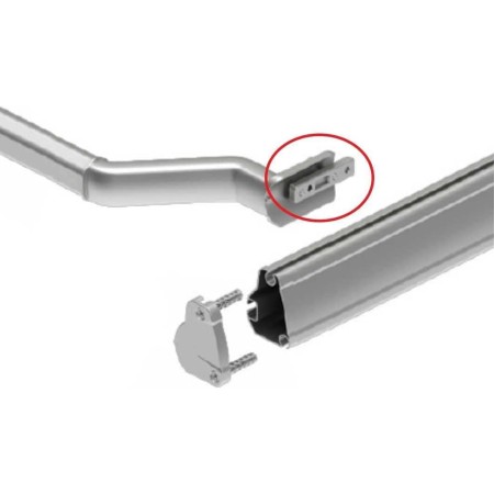 Regletas metálicas para brazo de toldo | pletinas de fijación interior | repuesto sujeción brazo toldo