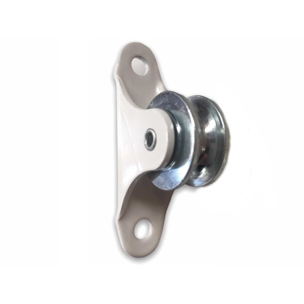 Polea metálica para pérgola corredera | polea cuerda 6 mm | recambio profesional toldos