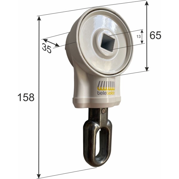 Máquina redonda para toldo vertical | Recambio manual profesional