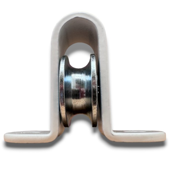 Polea metálica nº2 para pérgola corredera | polea cuerda 6 mm | recambio profesional