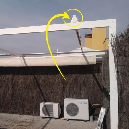 Tapa perfil guía 80x40 PVC | Tapón extremo pérgola | Acabado profesional