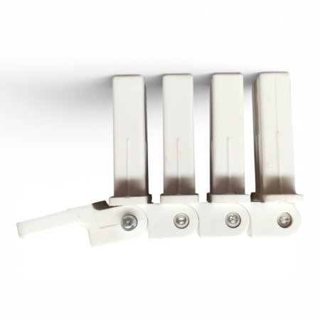 bisagra capota perfil lateral articulacion pvc