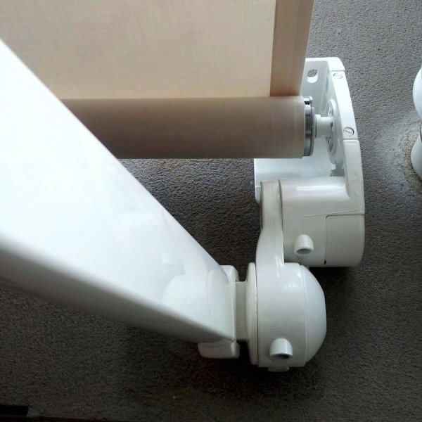 kit brazo cruzado instalado soporte premium toldo