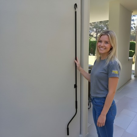 Manivela toldo con soporte pared | Profesional acero