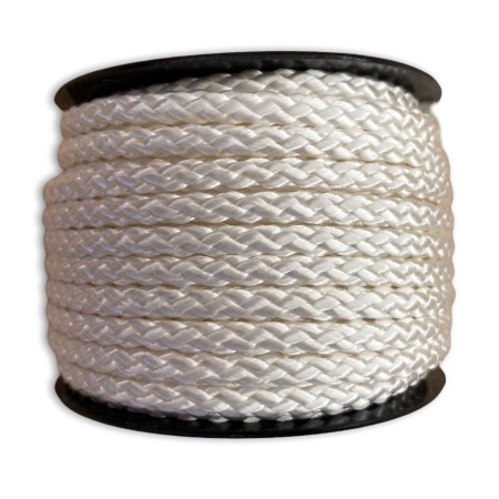 Cuerda para Pérgola y Toldo 6 mm | Rollo 20 m Poliéster Trenzado | Cuerda Profesional Exterior