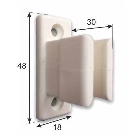 Pinza sujeta manivela toldo | Soporte pared blanco o negro