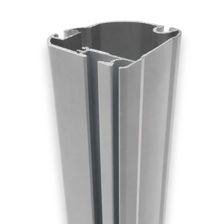 Perfil faldón aluminio blanco para toldo Mod. Tech 70 | Tubo inferior