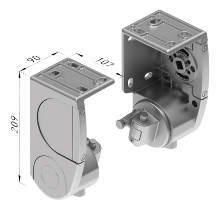 Soporte brazo extensible SMART Gaviota | Kit soporte pared brazo invisible toldo