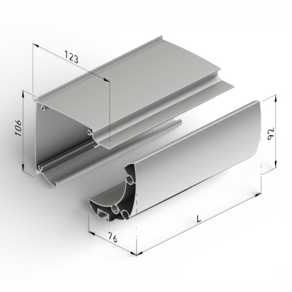 Kit cofre aluminio Desert Gaviota | Perfiles cajón punto recto