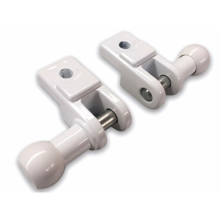 Juego de 2 Soportes de Brazo para Barandilla para Toldo Balcón ● Mano Derecha + Izquierda  ● Incluye Tornillos INOX