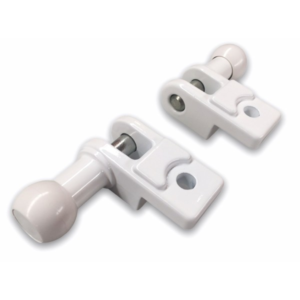 Juego de 2 Soportes de Brazo para Barandilla para Toldo Balcón ● Mano Derecha + Izquierda  ● Incluye Tornillos INOX