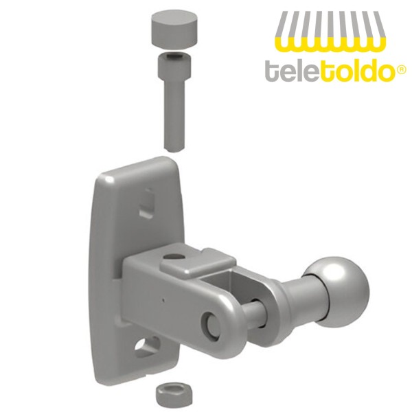 Kit soporte pared para toldo balcón con cangrejos incluidos | Fijación mural brazo balcón Teletoldo