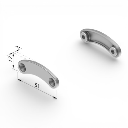 Juego Tapa perfil refuerzo antiviento toldo quitavientos | Tapas embellecedoras perfil refuerzo toldo vertical