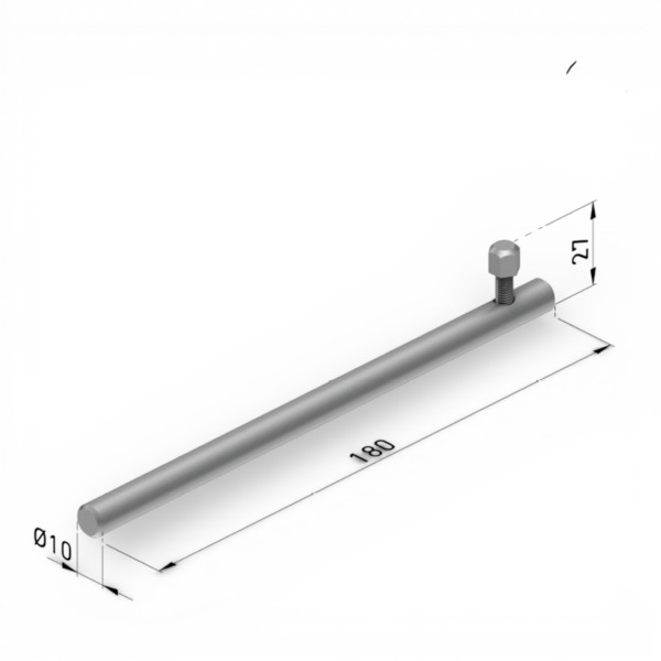 cerrojillo perfil inferior toldo detalle medidas