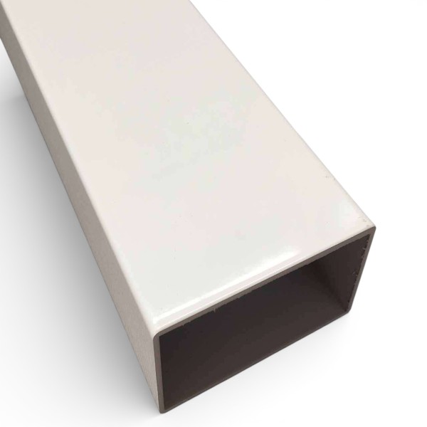 Perfil aluminio 80x40 pérgola | 2 mm espesor | estructura reforzada lacada blanco