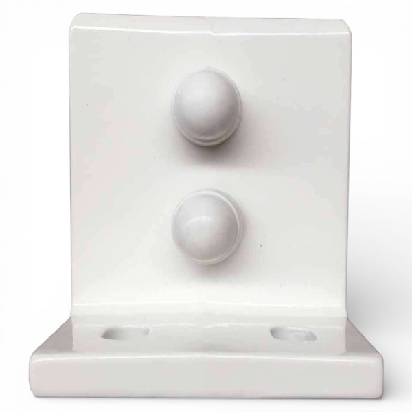 Base suelo para poste 80x40 | soporte aluminio pérgola | fijación firme exterior