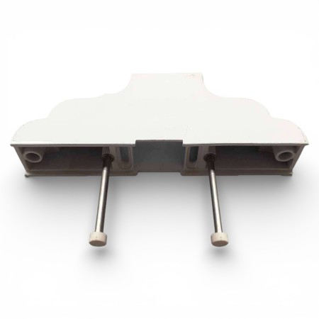Capitel aluminio pérgola 80x40 | soporte unión poste viga frontal | incluye tornillería