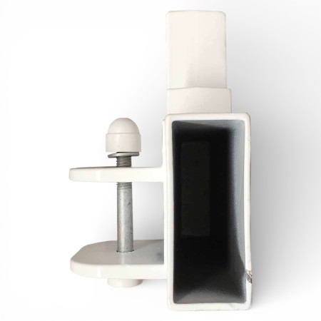 Escuadra triple aluminio 80x40 para pérgola | unión pata, lateral y frontal